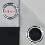 Estelar Textiler Ombre Greyish White and Beige Blackout Curtains & Drapes 96 - Image 7
