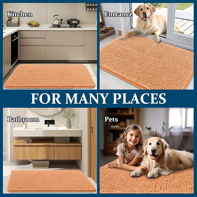 OLANLY Dog Door Mat for Muddy Paws 70x24, Absorbs Moisture and Dirt, Absorbent - Image 8