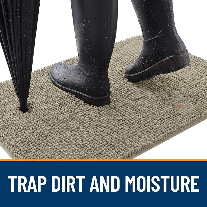 OLANLY Dog Door Mat for Muddy Paws 47x17, Absorbs Moisture and Dirt, Absorbent - Image 2