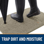 OLANLY Dog Door Mat for Muddy Paws 47x17, Absorbs Moisture and Dirt, Absorbent - Image 2