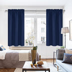 DWCN Navy Blue Blackout Curtains - Image 2