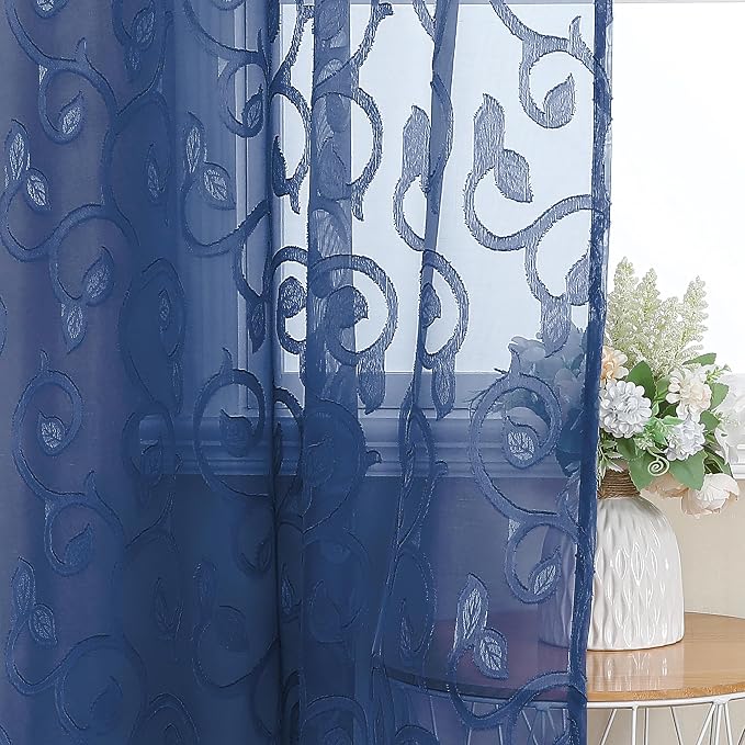 OWENIE Furman Sheer Curtains 63 inch Length - Image 6