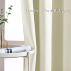 NICETOWN Blackout Beige Curtains 84 inch Long - Image 6