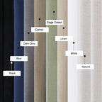 OWENIE Bob Valance Curtains 18 Inch Length 1 Piece, Faux Linen Slub Solid Linen - Image 7