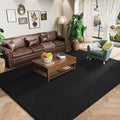 Amearea Large Modern Area Rugs for Bedroom Living Room, 5x8 Feet Black by AmeareaDirect