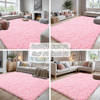 8x10 Area Rugs for Living Room Rug: Soft Fluffy Shag Light Pink Rugs for Bedroom - Image 7
