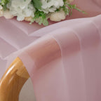 OVZME Blush Pink Sheer Curtains 72 Inches Long 2 Panels - Image 5
