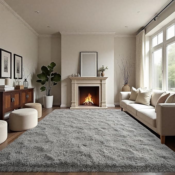 LOCHAS Ultra Soft Indoor Modern Area Rugs Fluffy Living Room Carpets - Image 4