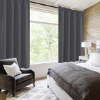 DWCN Blackout Curtains for Bedroom 72 Inch Length 2 Panels Set, Solid Thermal - Image 2