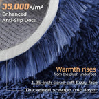 8x10 Area Rugs for Living Room: Fluffy Shag Soft Washable Rug Large Fuzzy Plush - Image 4