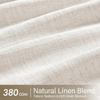 MIULEE Pinch Pleated Thick Linen Curtains 94 Inches Long 2 Panels - Image 4