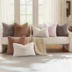 decorUhome Cozy Faux Fur Throw Pillow Covers 18x18 Set of 2 Decorative Soft - Image 5