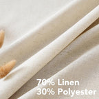 H.VERSAILTEX Living Room Linen Curtains Home Decorative Nickel Grommet Curtains - Image 4