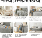 HANDONTIME Couch Slipcovers for Sofas Dark Grey Couch Cover Sofa Cover for Dogs - Image 7