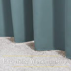 NICETOWN Blackout Greyish Blue Curtains & Drapes - Image 7