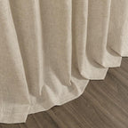 Taupe Burlywood Linen Curtains for Living Room 100 Inches Long Light Filtering - Image 9