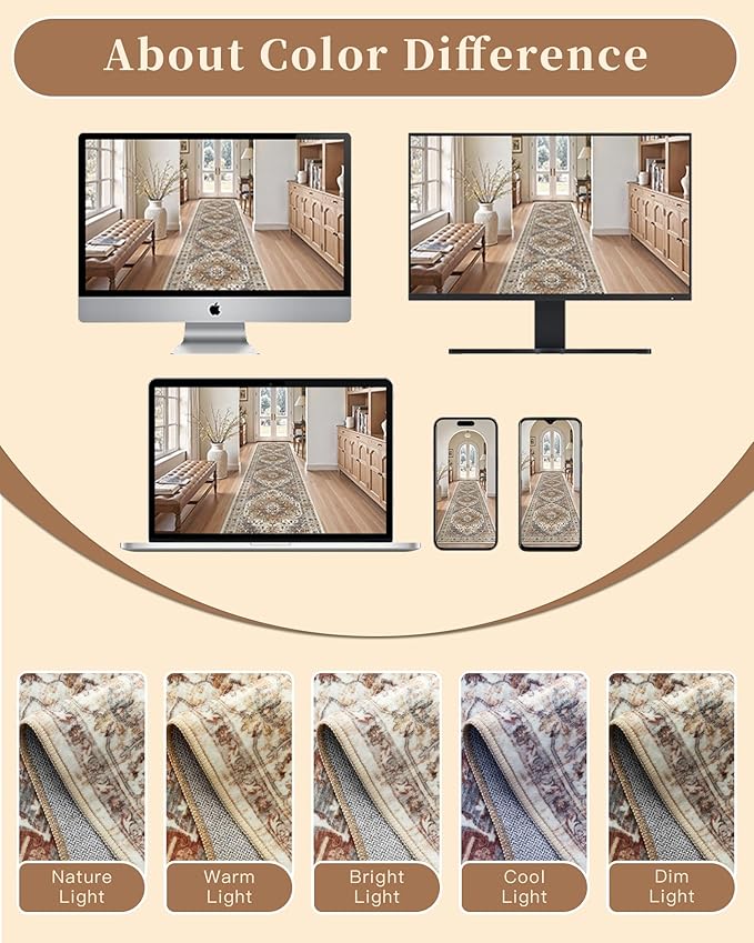 Madane Washable Rug 8x10 Area Rugs - Image 9