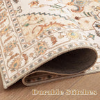 SERISSA Boho Area Rug 8x10 Light Yellow, Washable Large Rugs - Image 7