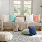 decorUhome Summer Cozy Faux Fur Throw Pillow Covers 18x18 Set of 2 Decorative - Image 8