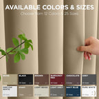 Joydeco Blackout Door Curtain for Doorway Privacy 108 Inches Long, Grommet - Image 7