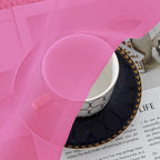 OWENIE Hot Pink Sheer Curtains for Bedroom Living Room 72 Inches Long 2 Panels - Image 9