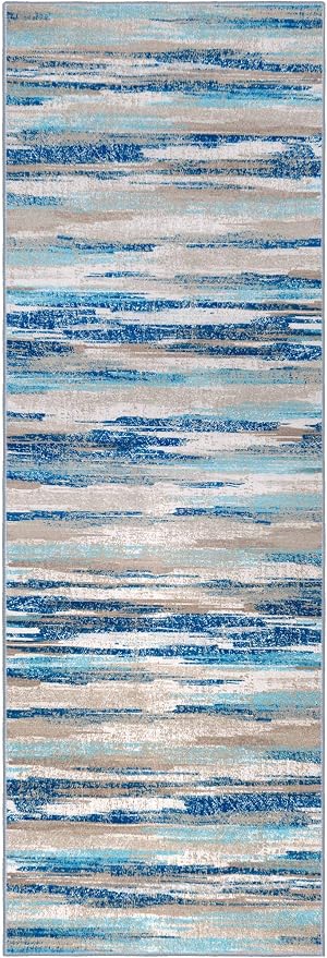 Lansny Modern Abstract Runner Rug 2.6x14 - Image 9