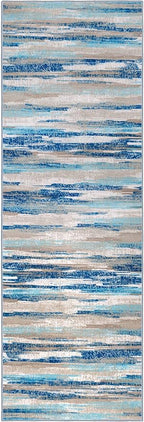 Lansny Modern Abstract Runner Rug 2.6x14 - Image 9