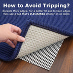 KOZYFLY Washable Area Rug 6x9 ft Rubber Backed Non Slip Rugs - Image 5