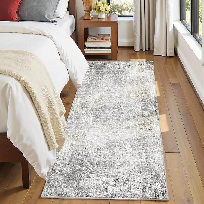 Washable Area Rugs 2'x8' Non-Slip Modern Abstract Soft - Image 4