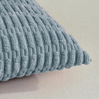 Fancy Homi 4 Packs Boho Light Blue Decorative Throw Pillow Covers 12x20 Inch - Image 4
