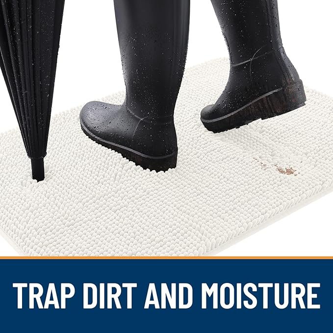 OLANLY Dog Door Mat for Muddy Paws 40x32, Absorbs Moisture and Dirt, Absorbent - Image 2