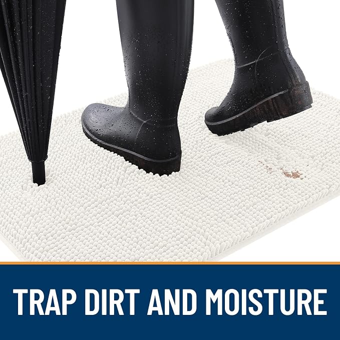 OLANLY Dog Door Mat for Muddy Paws 36x24, Absorbs Moisture and Dirt, Absorbent - Image 2