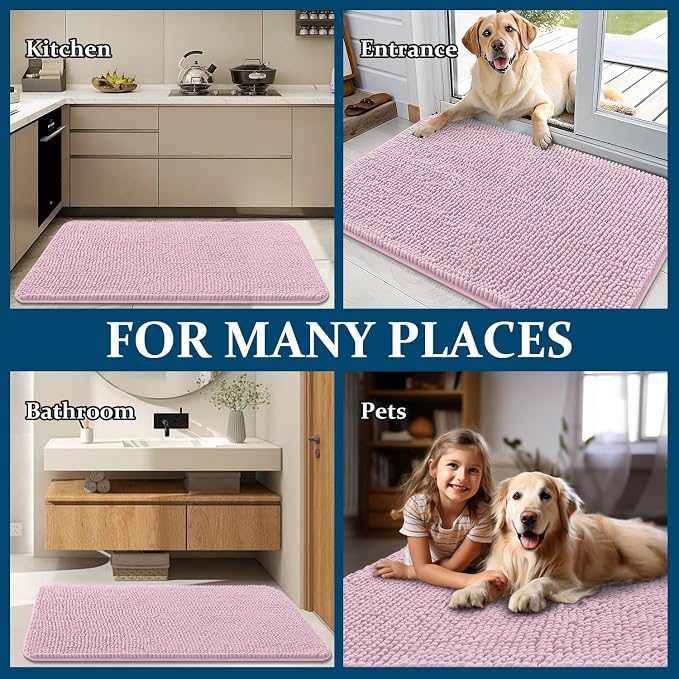 OLANLY Dog Door Mat for Muddy Paws 30x17, Absorbs Moisture and Dirt, Absorbent - Image 8