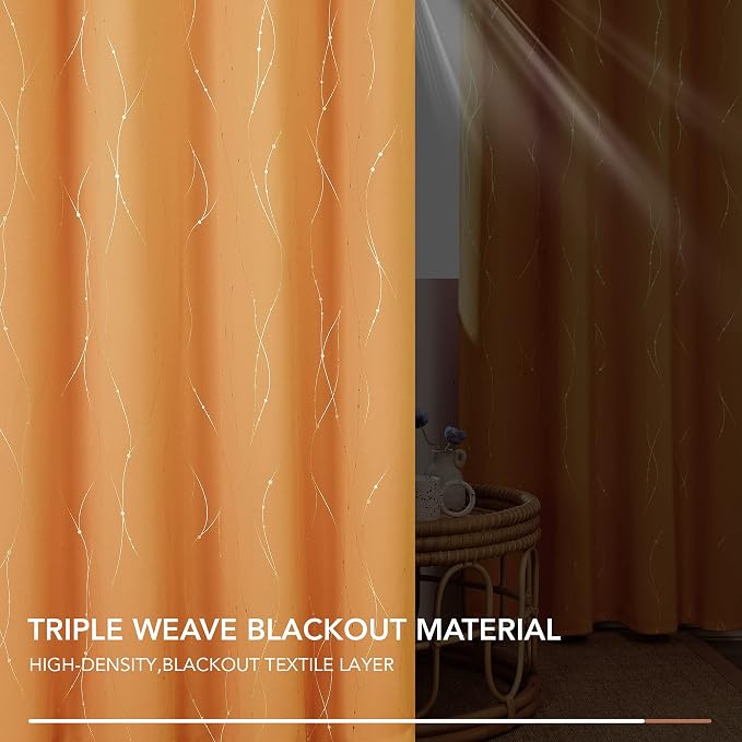 Deconovo Blackout Curtains for Home Decoration, 72 Inch Length - Image 5