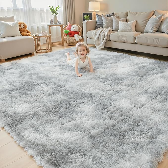 Super Soft Shaggy Area Rugs for Bedroom 4x6 Feet, Shaggy Plush Living Room Shag - Image 7