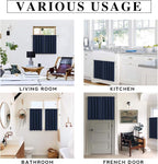 RYB HOME Blackout French Door Window Curtain Covering, Rod Pocket Thermal - Image 7