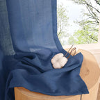 BGment Navy Blue Linen Curtains 84 Inch Length - Image 7