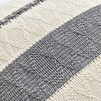 Fancy Homi Set of 1 Neutral Grey Farmhouse Decorative Throw Pillow Covers 16x16 - Image 4