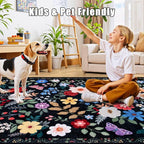 6x9 Area Rugs for Living Room: Floral Washable Rug Vintage Large Soft Boho - Image 8