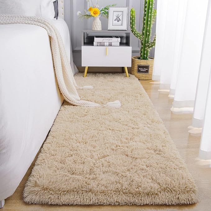 Chicrug Soft Runner Rugs for Bedroom Living Room Plush Fluffy Rug 2x5 Feet by ChicrugHomeDecor