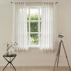 MYSKY HOME Farmhouse Kitchen Curtains 54 inches Long, Boho Curtain Panels - Image 2