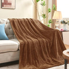 inhand Dark Brown Fleece Queen Blanket - Image 5