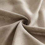MIULEE Taupe Grey Linen Curtains 84 Inch Length 2 Panels - Image 8