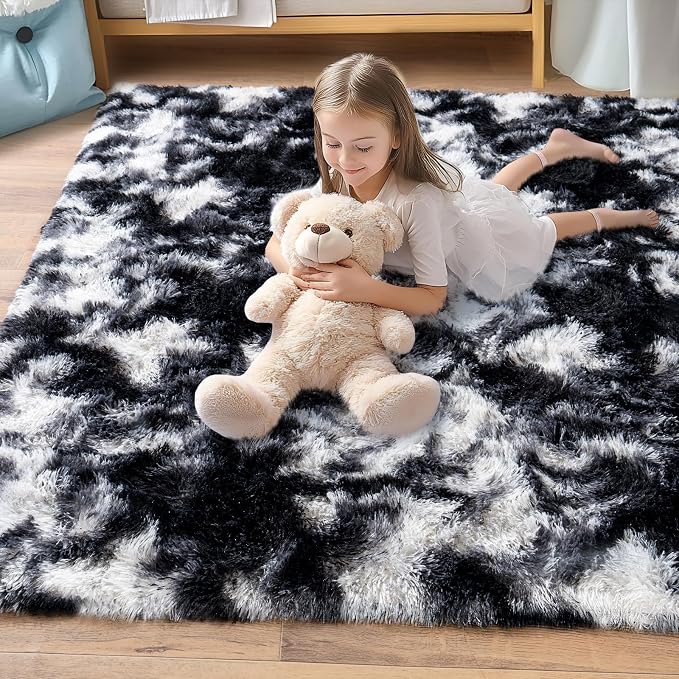 Pionblank Large Area Rug for Living Room 10x14, Fuzzy Modern Shag Rug, Fluffy - Image 7