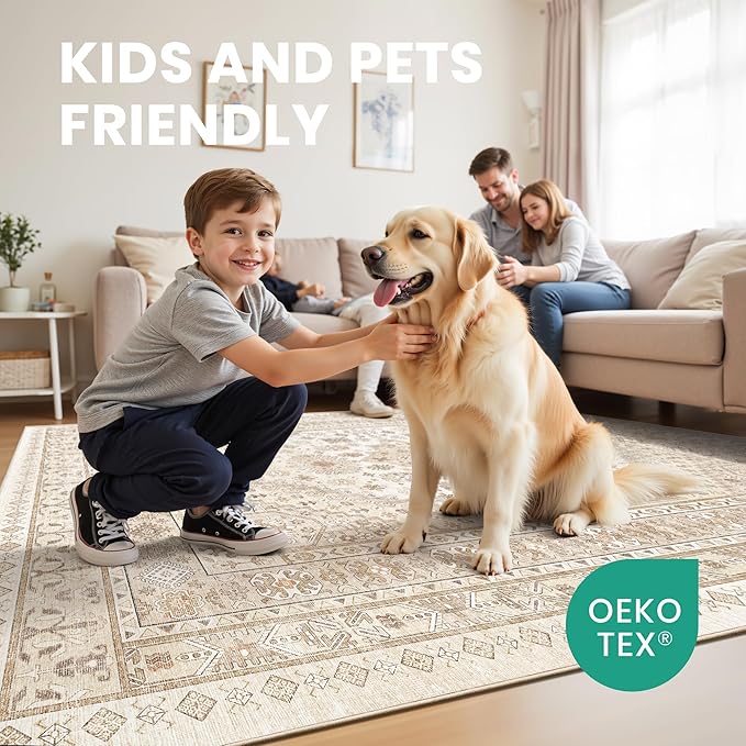 zesthome 3x5 Rug Ultra Soft Washable Rug, Non Slip Area Rug Indoor Entrance - Image 7