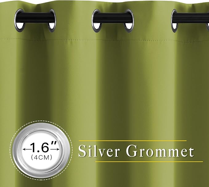 NICETOWN Room Darkening Curtain Panel Grommet - Image 2