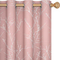 Deconovo Pink Curtains, Thermal Insulated Soundproof Privacy Curtain, 52 x 84 by Deconovo