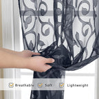 OWENIE Furman Sheer Curtains 63 inch Length - Image 5