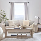 Topfinel 4 Packs Neutral Decorative Throw Pillows Covers 18x18 Inch - Image 3