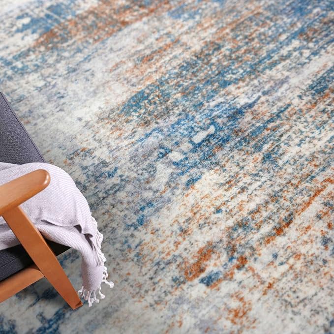 IOHOUZE Abstract Runner Rug 2x12 Ft Washable Runners - Image 7